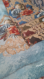G2-1A FABRICS WITH BOUQUET PATTERNS