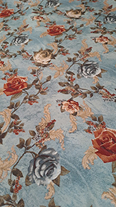 G2-4 FABRIC WITH ROSES PATTERN DESIGN 9 COLORS