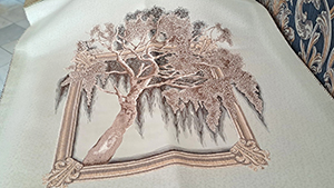 G3-1 FABRIC FOR THE BACK OF AN ARM CHAIR