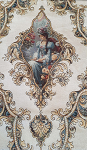 G58-1 NICE BEIGE ROMANTIC UPHOLSTERY FABRIC